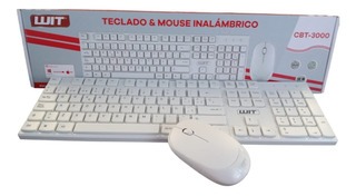 Combo Teclado Y Mouse Inalámbrico CBT-3000 BLANCO 